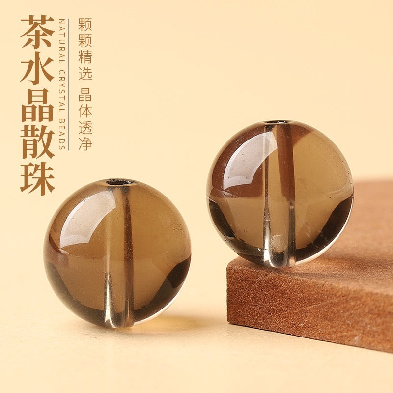 Natural Crystal Single Bead with Customizable