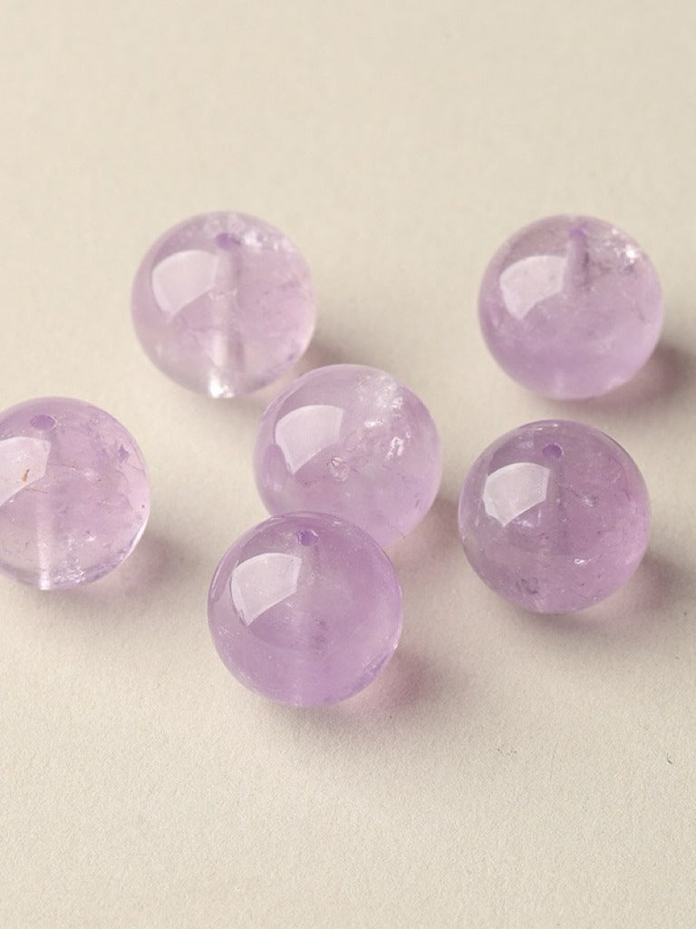 Amethyst Single Crystal Bead with Customizable
