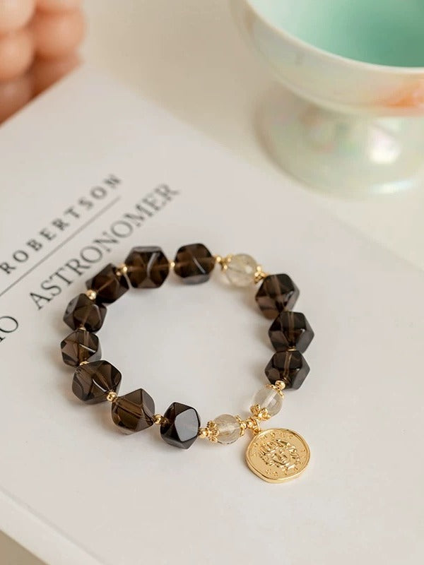 Natural Natural Crystal Bracelet with Couple