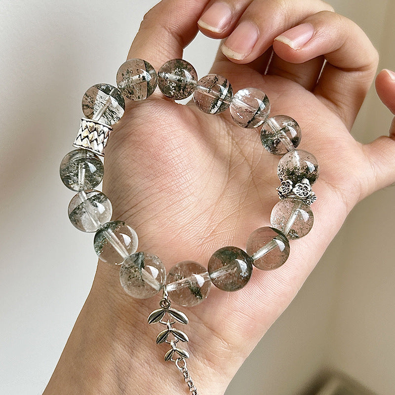 Green Phantom Quartz Crystal Bracelet with Couple · BX52170517