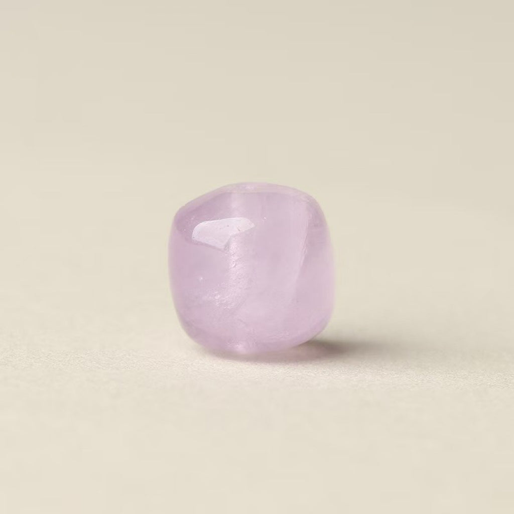 Amethyst Single Crystal Bead with Customizable · Z045