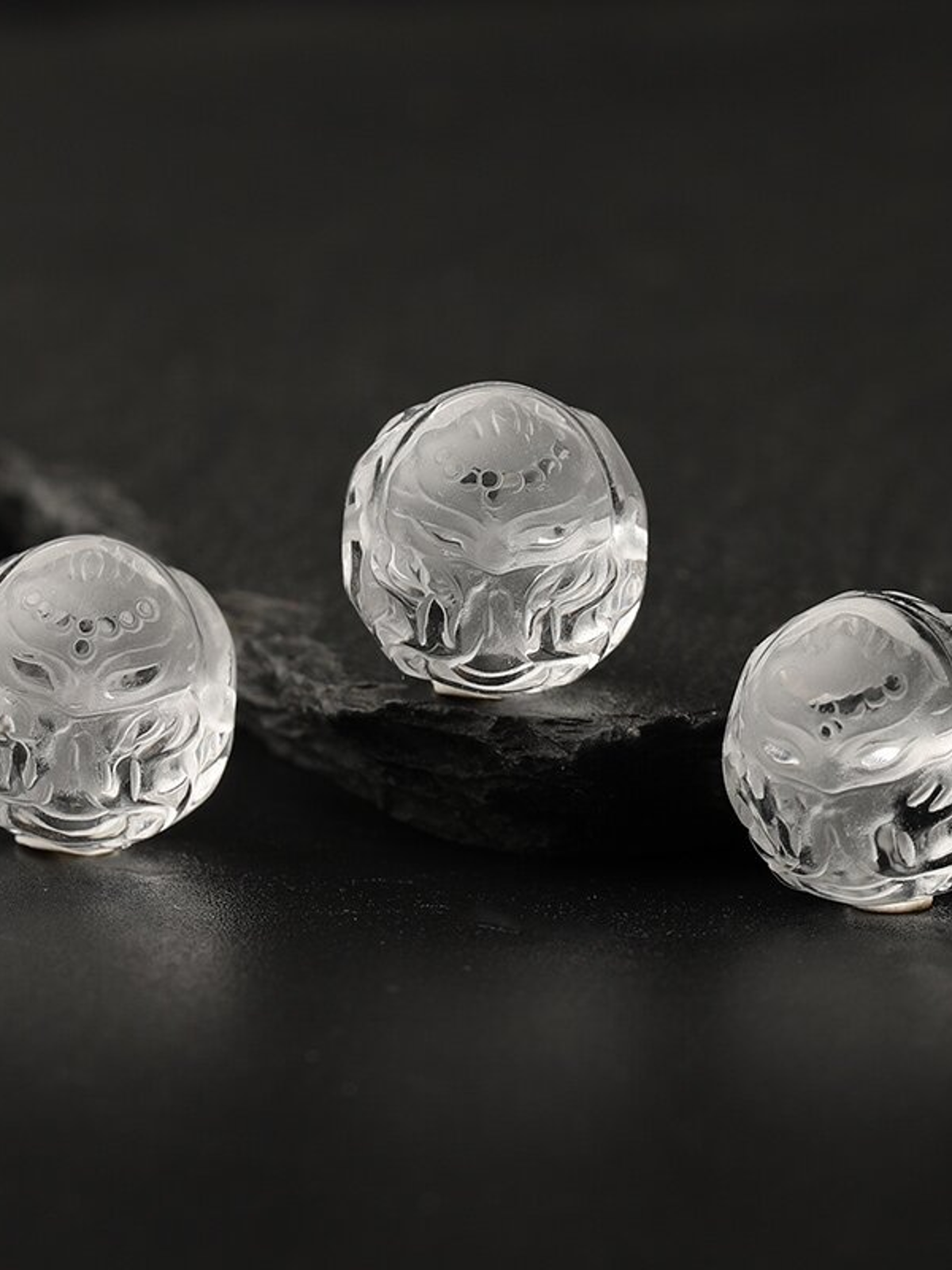 Clear Quartz Single Crystal Bead with Couple