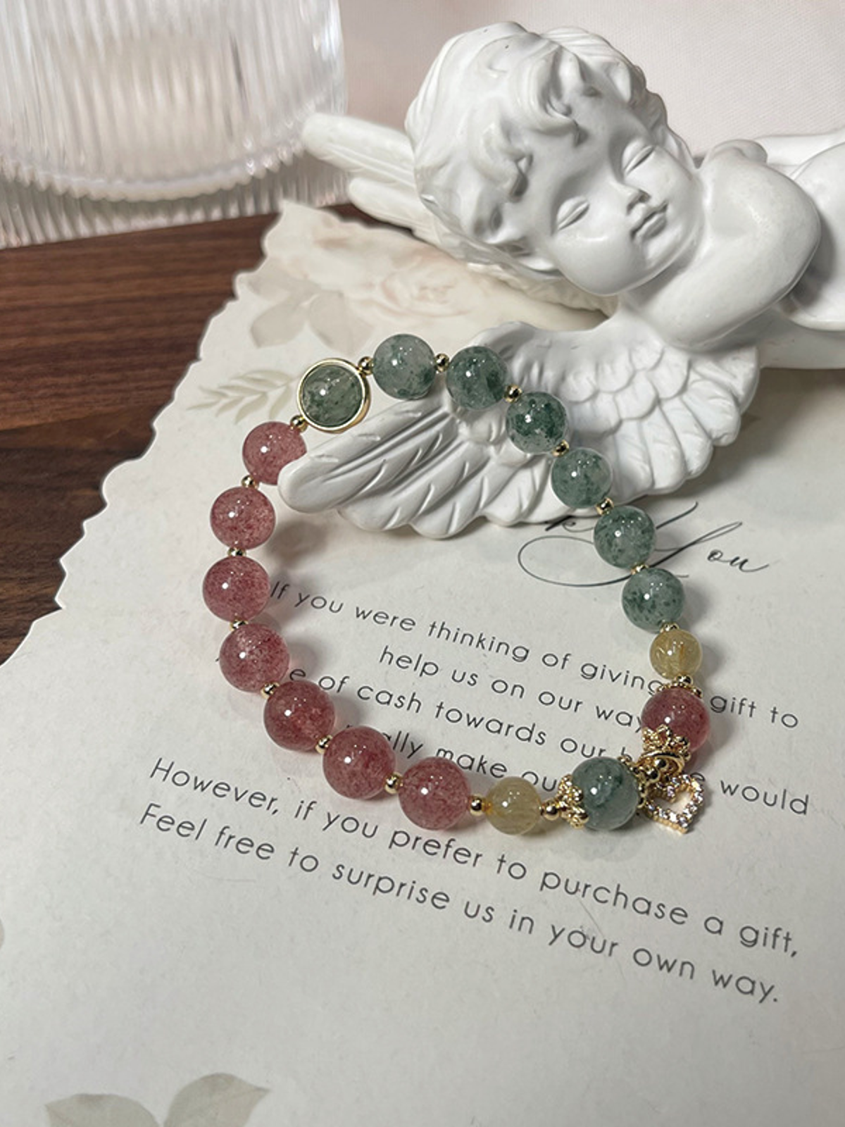 Natural Natural Crystal Bracelet with Couple