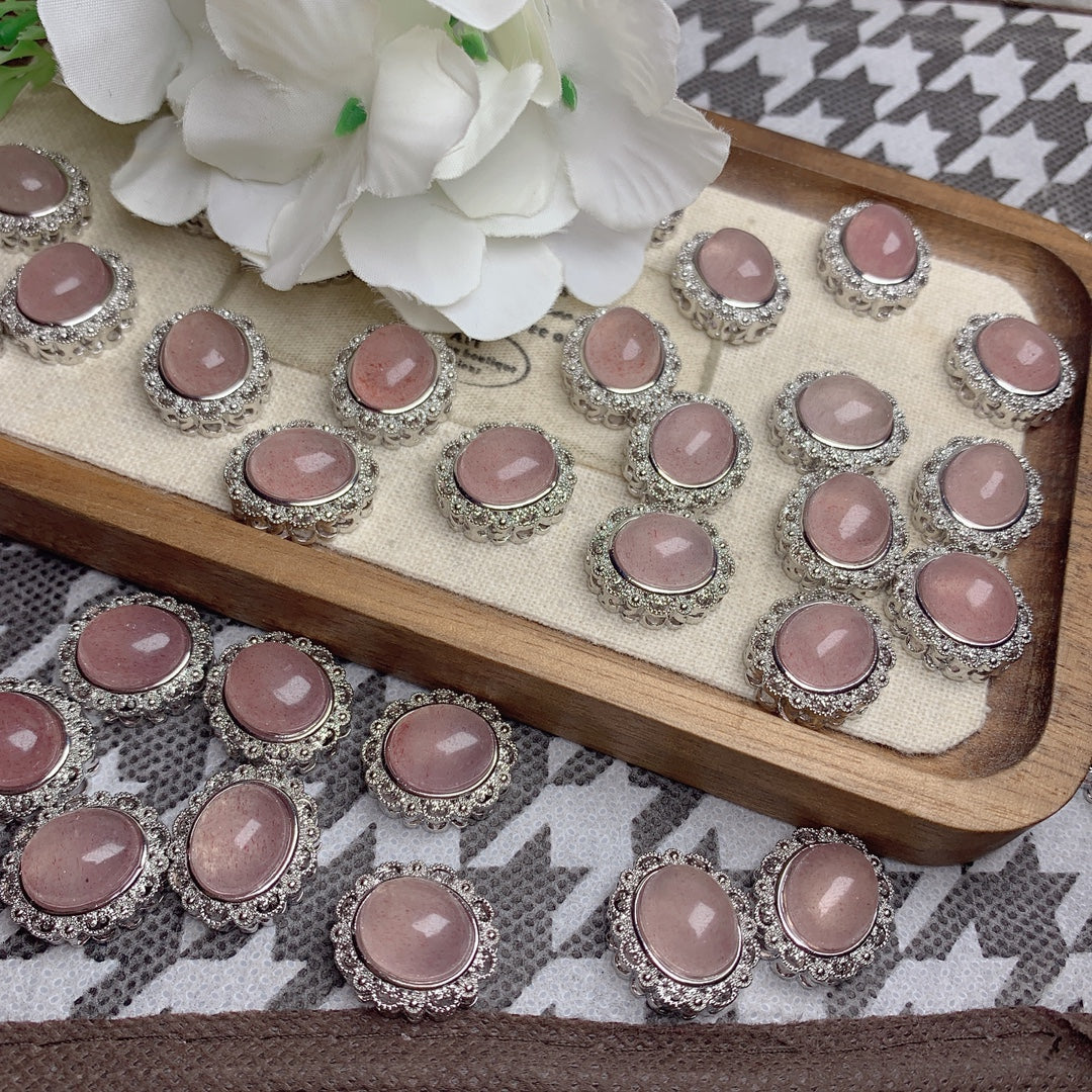 Strawberry Quartz Crystal Jewelry · M002