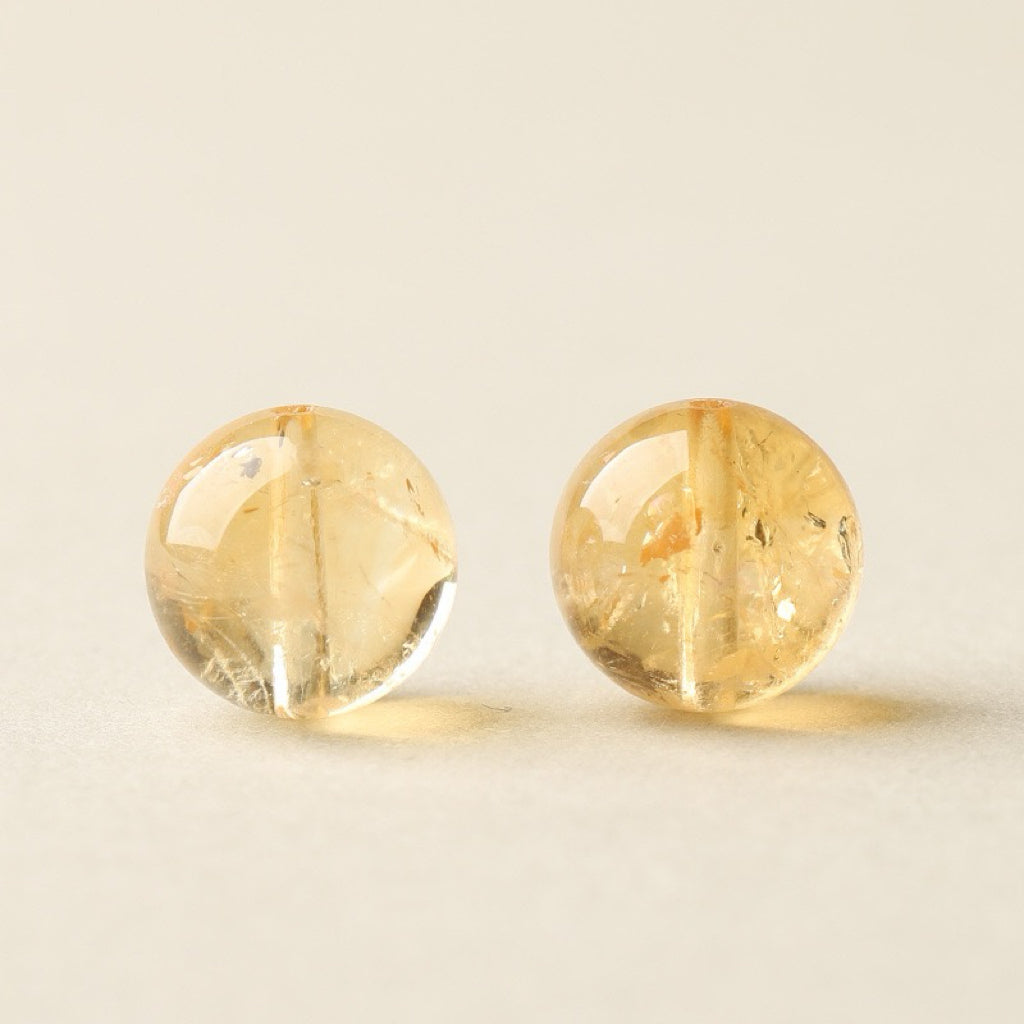 Citrine Single Crystal Bead with Customizable · Z039
