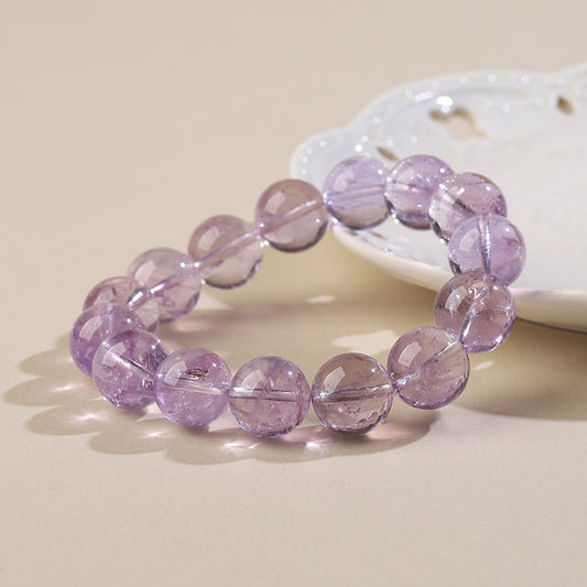 Amethyst Crystal Bracelet with Couple · D010