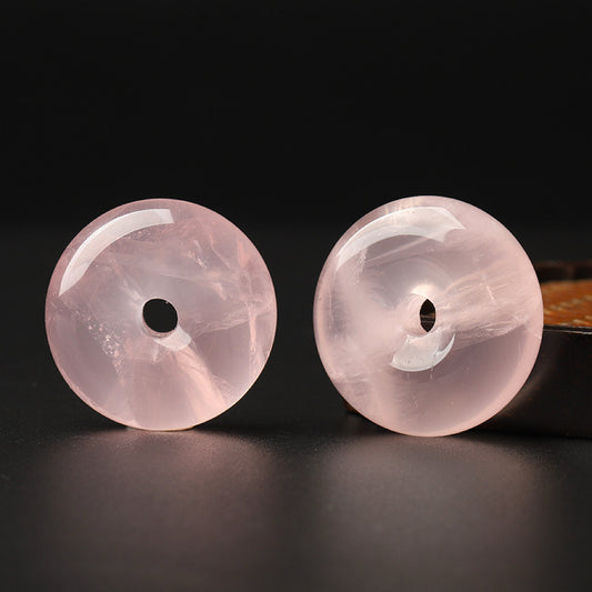 Rose Quartz Single Crystal Bead with Customizable · Z078