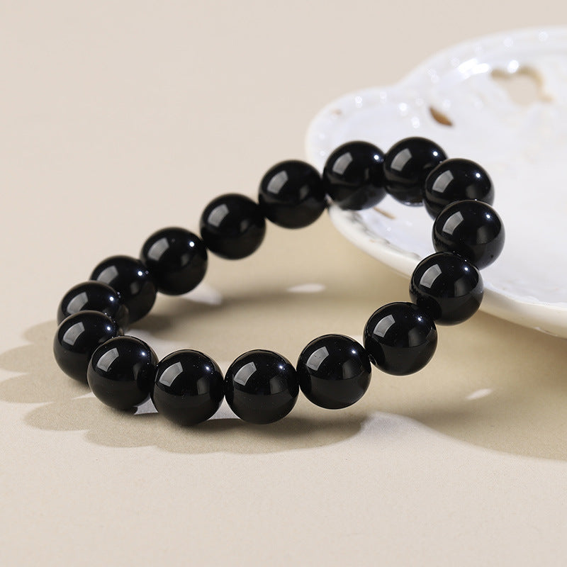 Obsidian Crystal Bracelet with Couple · D002