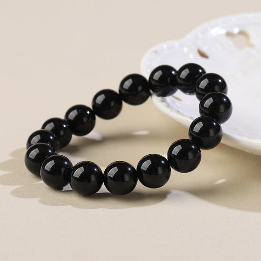 Obsidian Crystal Bracelet with Couple · D002