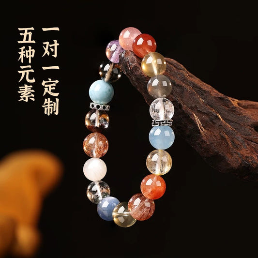 Natural Crystal Bracelet with Couple & Customizable · IE45917545
