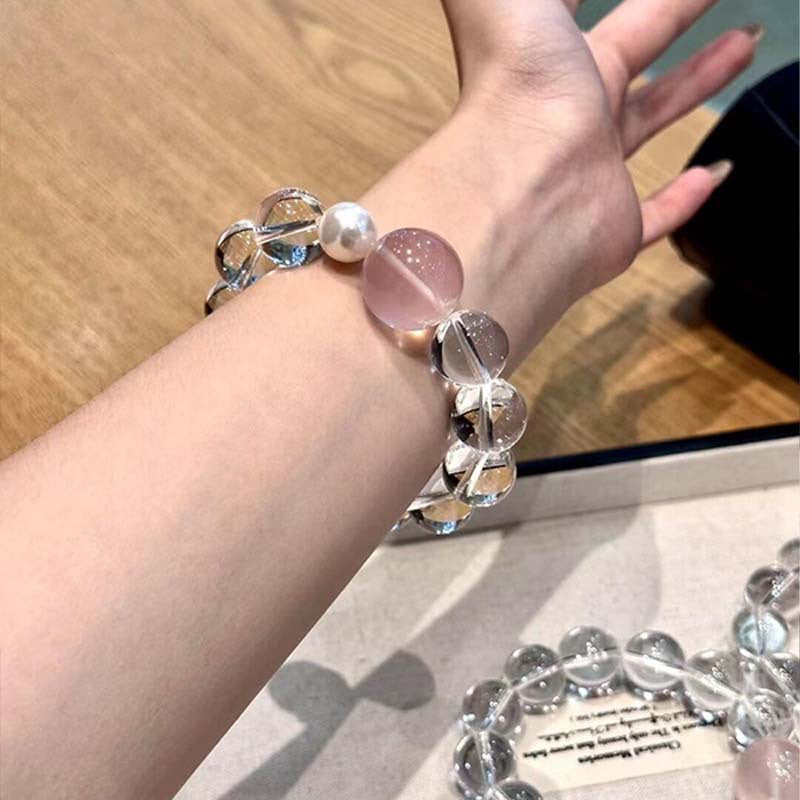 Clear Quartz Crystal Bracelet with Couple