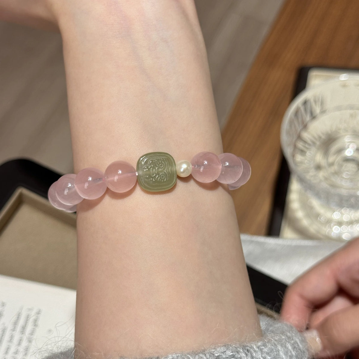 Pearl Crystal Bracelet with Pearl Accents