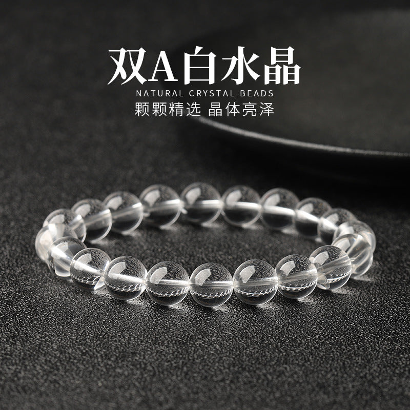 Clear Quartz Crystal Bracelet with Couple · D004
