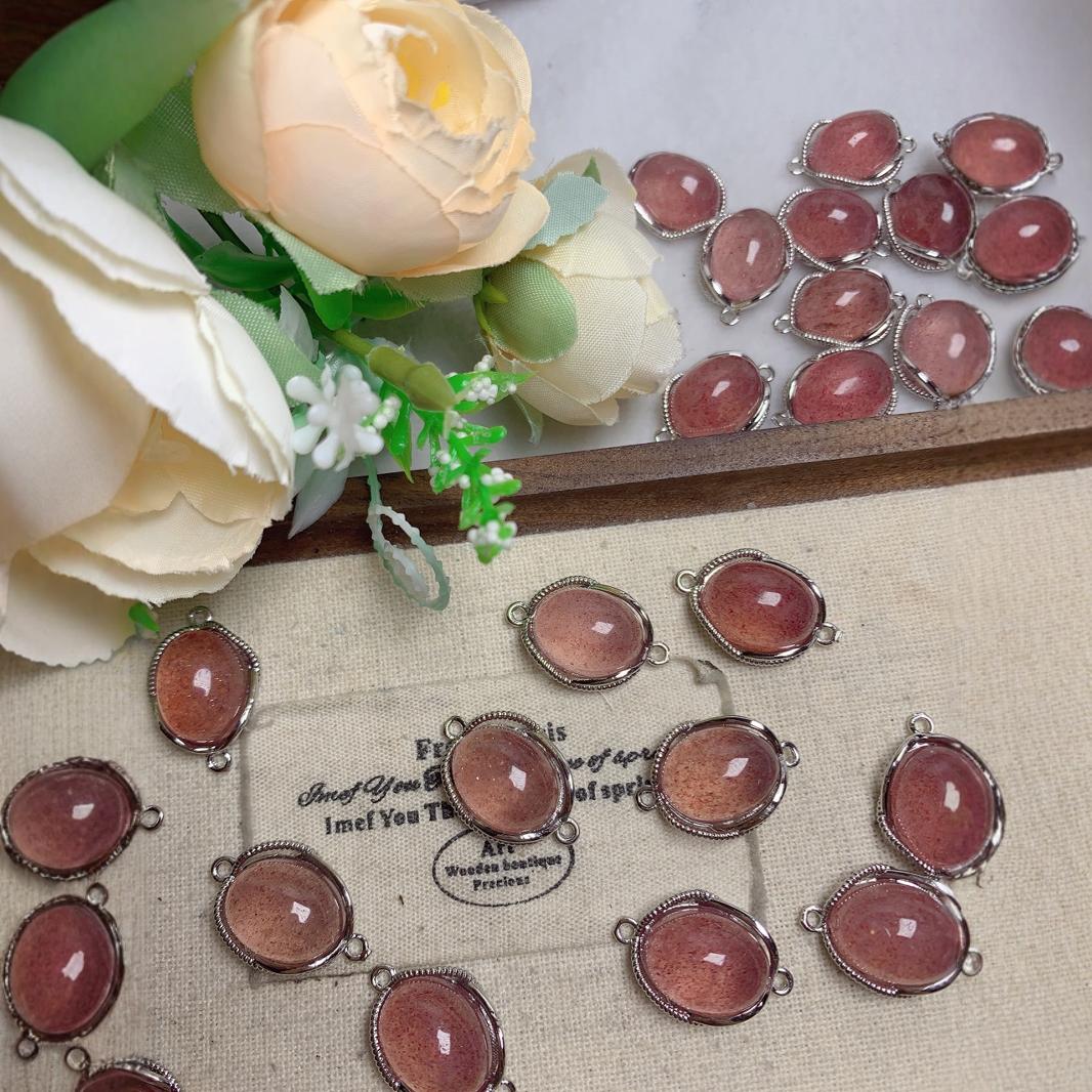 Strawberry Quartz Crystal Jewelry