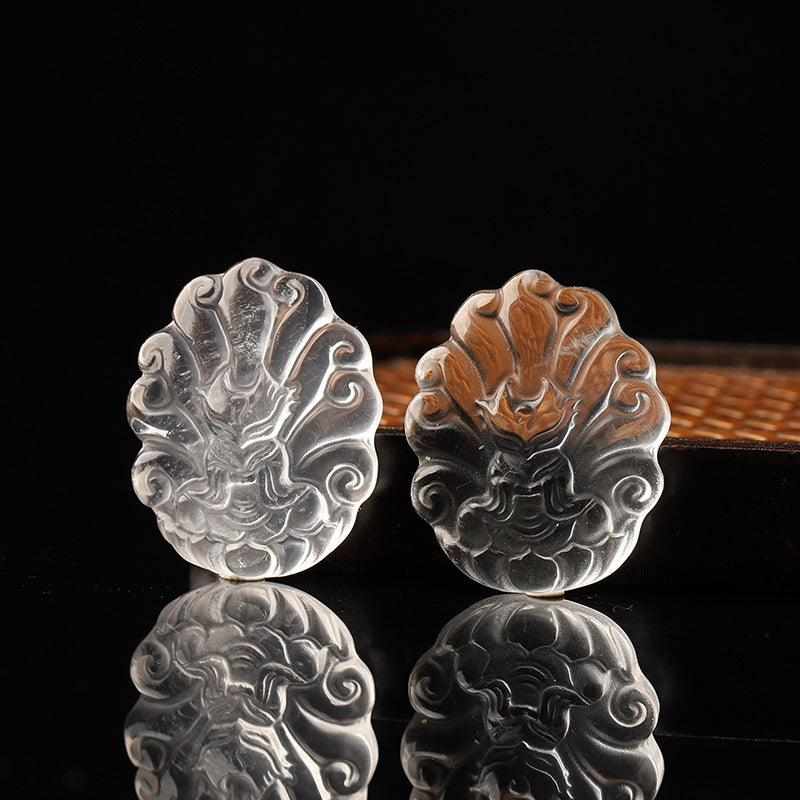Citrine & Clear Quartz Crystal Accessory with Couple & Customizable