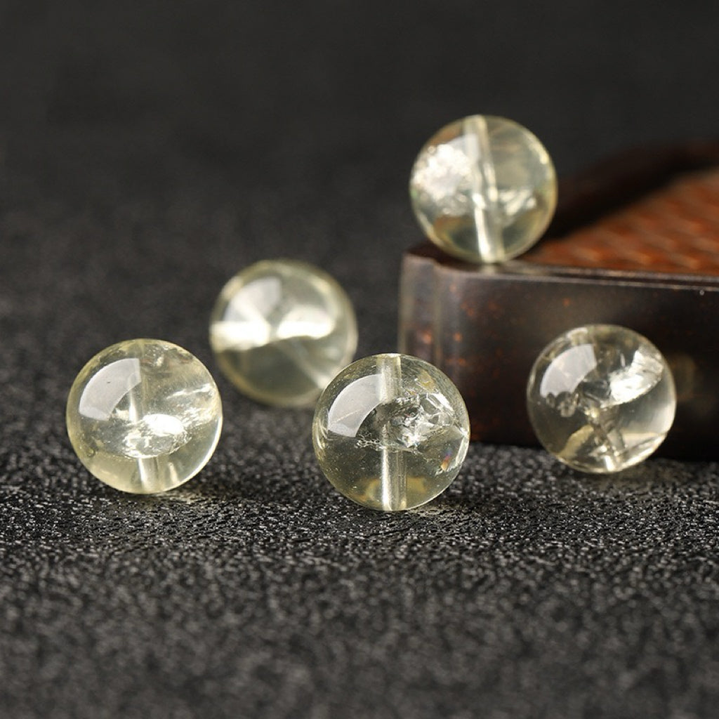 Citrine Single Crystal Bead with Customizable · Z046
