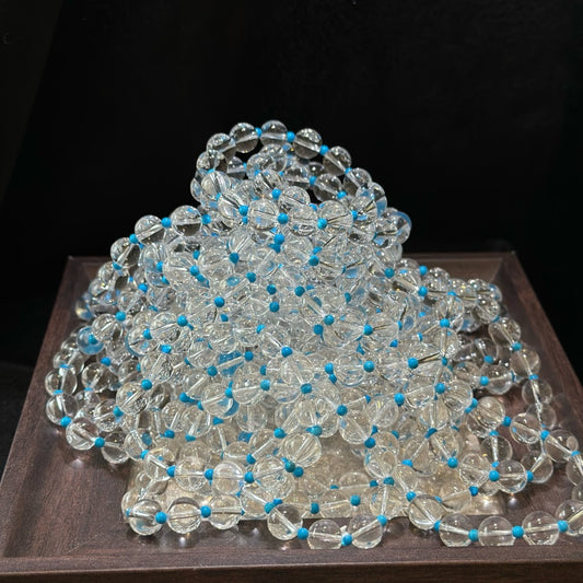 Larimar & Clear Quartz Bracelet · BD071