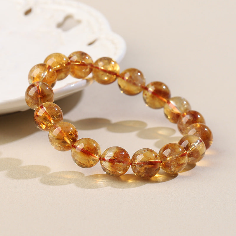 Citrine Single Crystal Bead