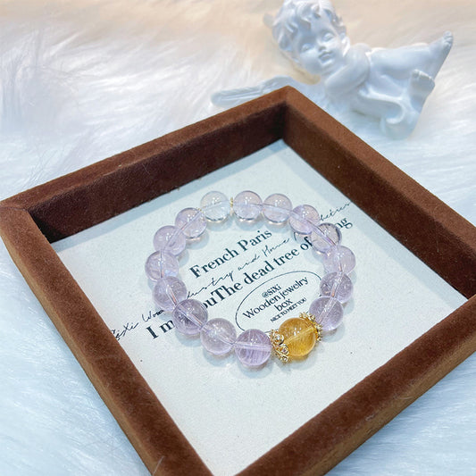Amethyst Crystal Jewelry with Couple · S041