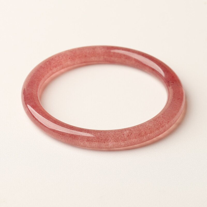 Strawberry Quartz Raw Crystal with Couple