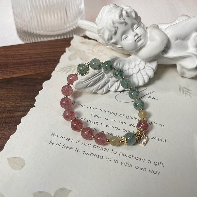 Natural Natural Crystal Bracelet with Couple