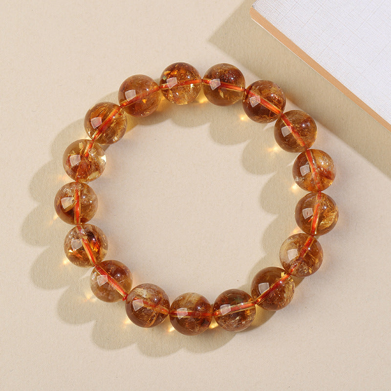 Citrine Single Crystal Bead