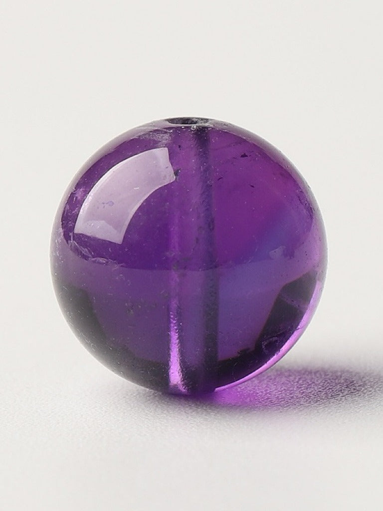 Amethyst Single Crystal Bead with Customizable