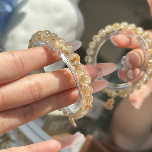 Natural Natural Crystal Bracelet with Couple