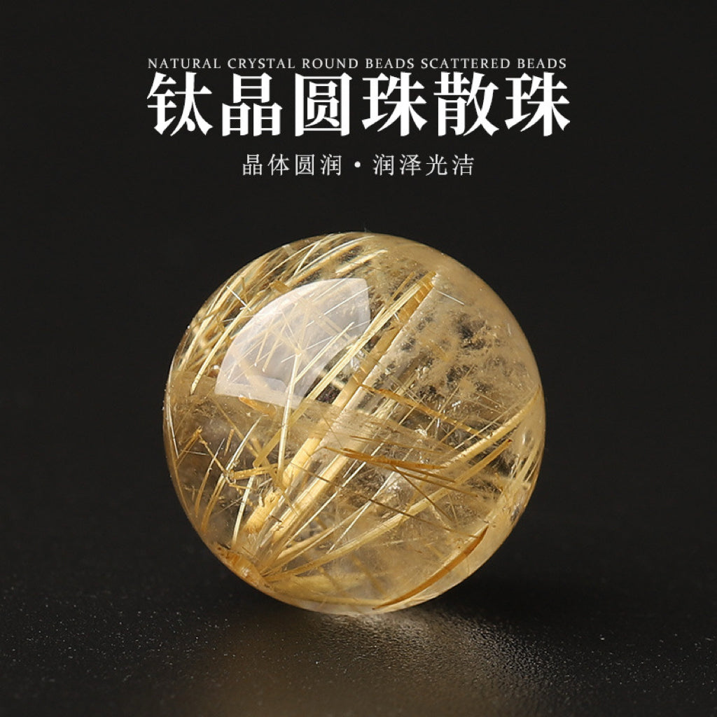 Natural Crystal Single Crystal Bead with Couple · Z022