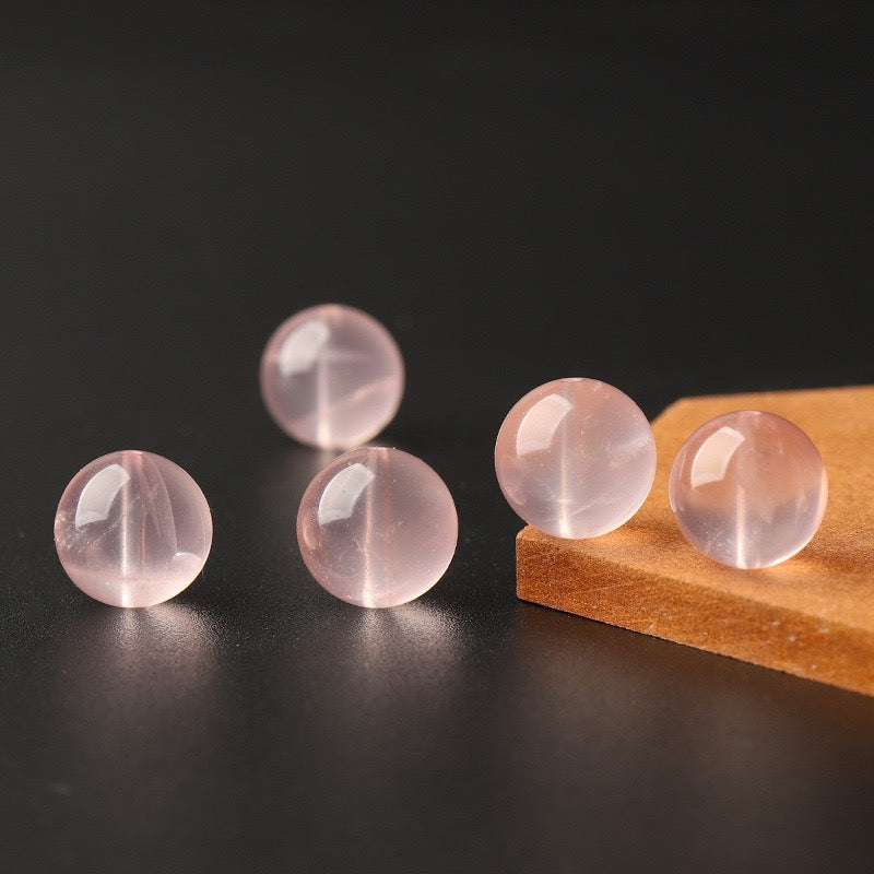 Rose Quartz Single Crystal Bead · Z033