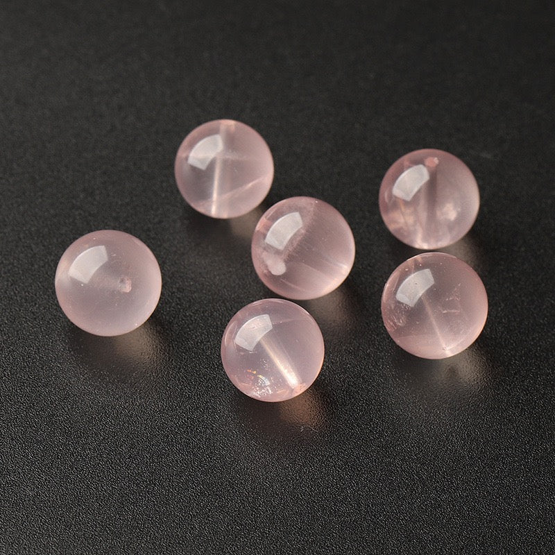 Rose Quartz Single Crystal Bead · Z033