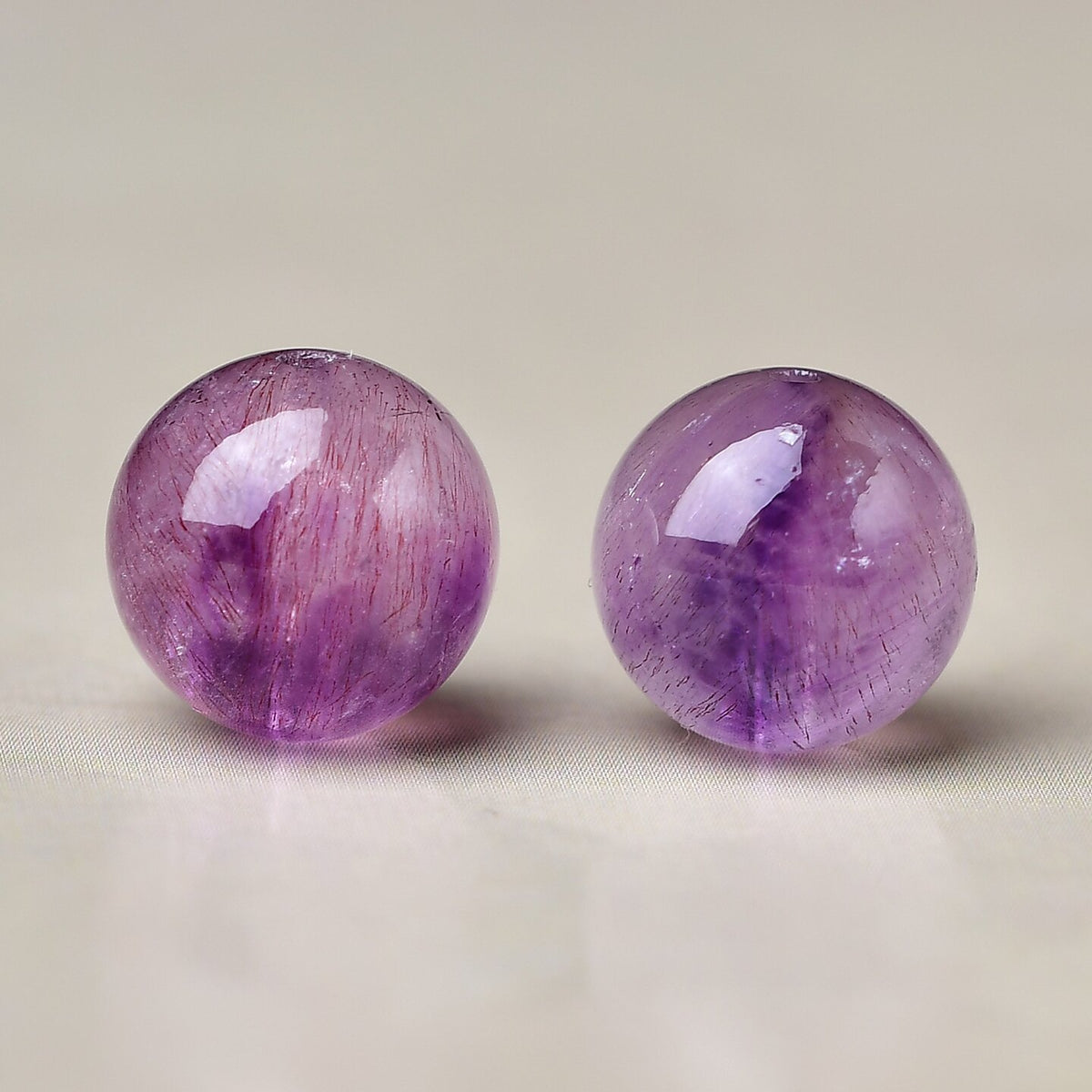 Natural Crystal Single Crystal Bead with Couple