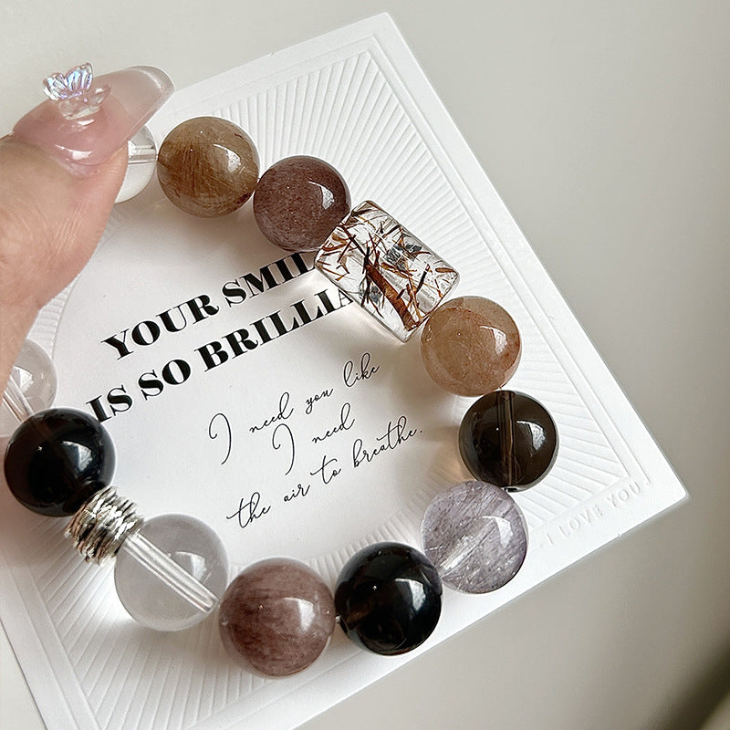Amethyst Crystal Bracelet with Couple