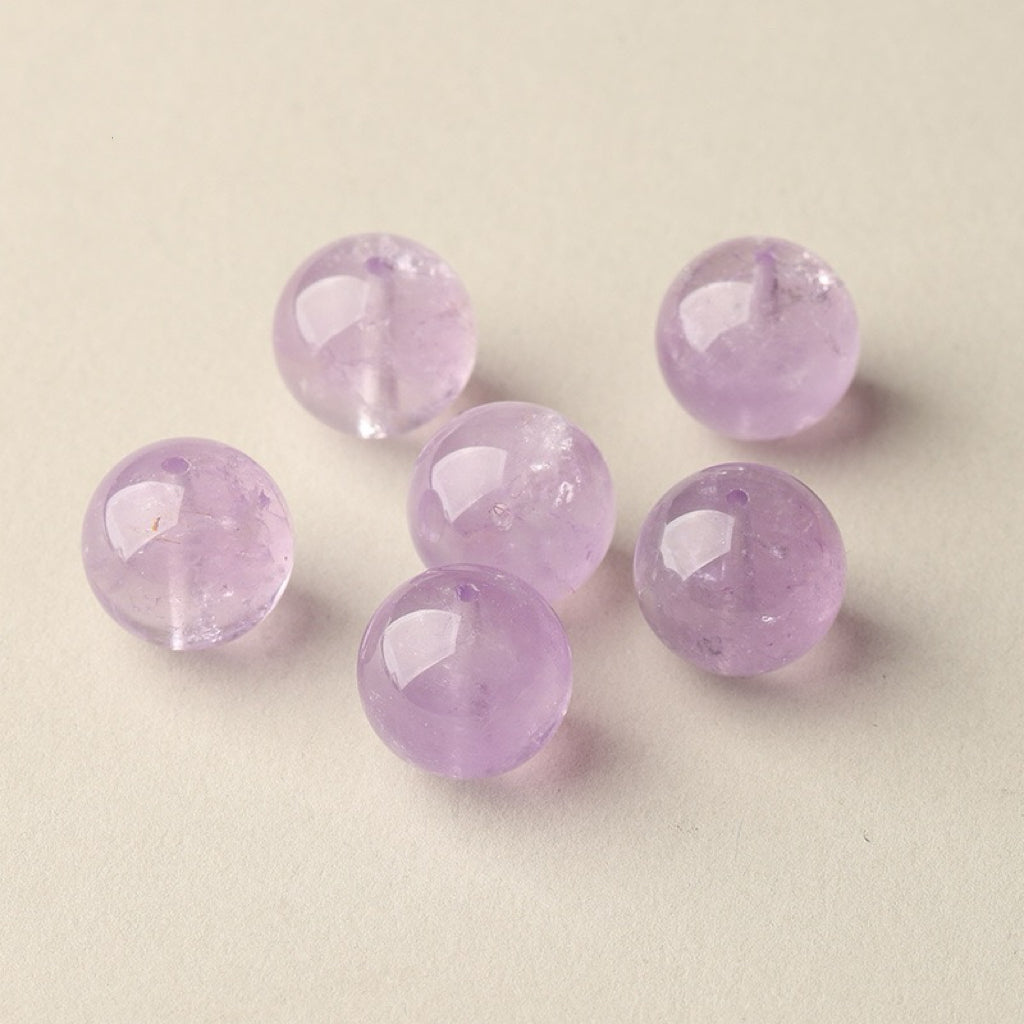 Amethyst Single Crystal Bead with Customizable · Z013