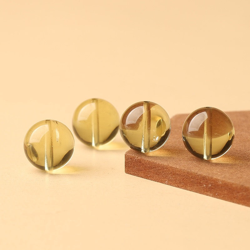 Citrine Single Crystal Bead with Customizable · Z008
