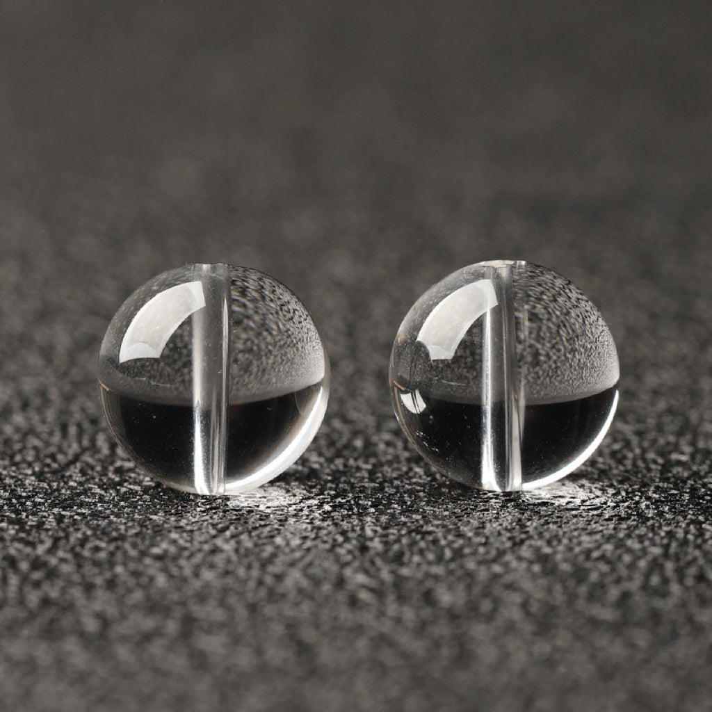 Clear Quartz Single Crystal Bead with Customizable · Z023