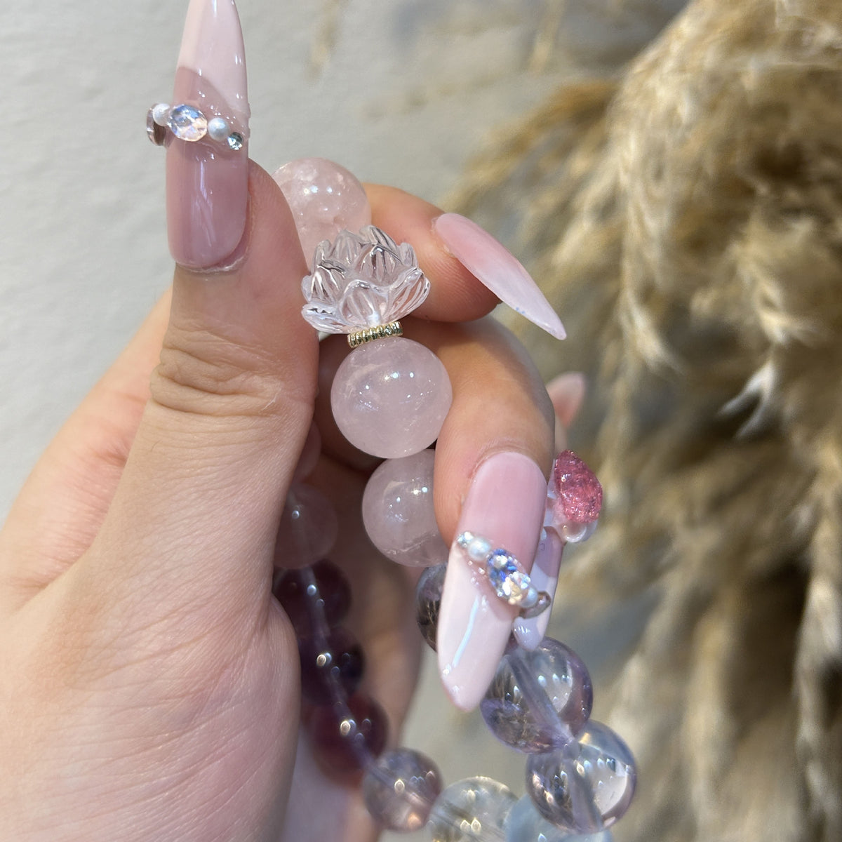 Natural Crystal Bracelet with Couple