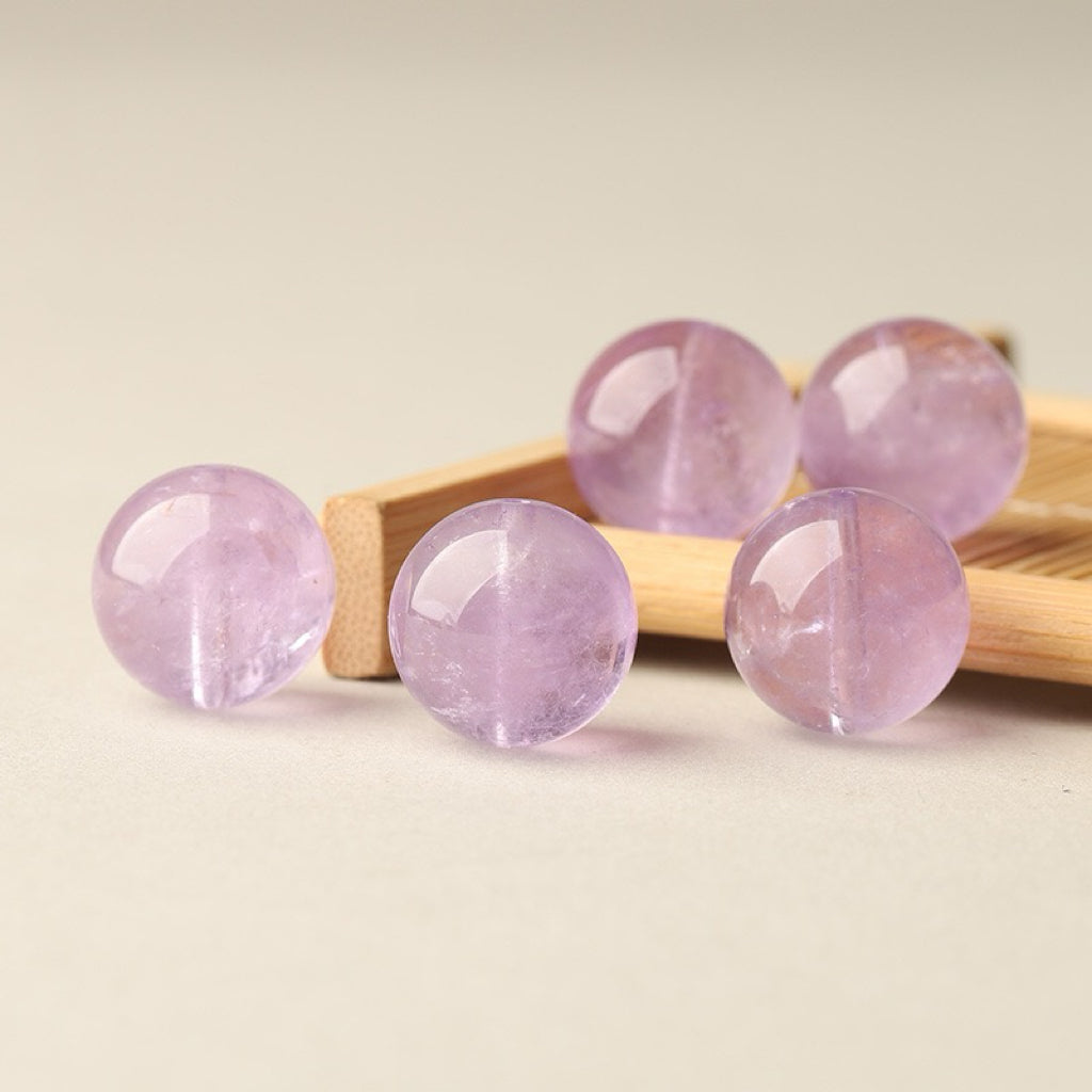 Amethyst Single Crystal Bead with Customizable · Z013