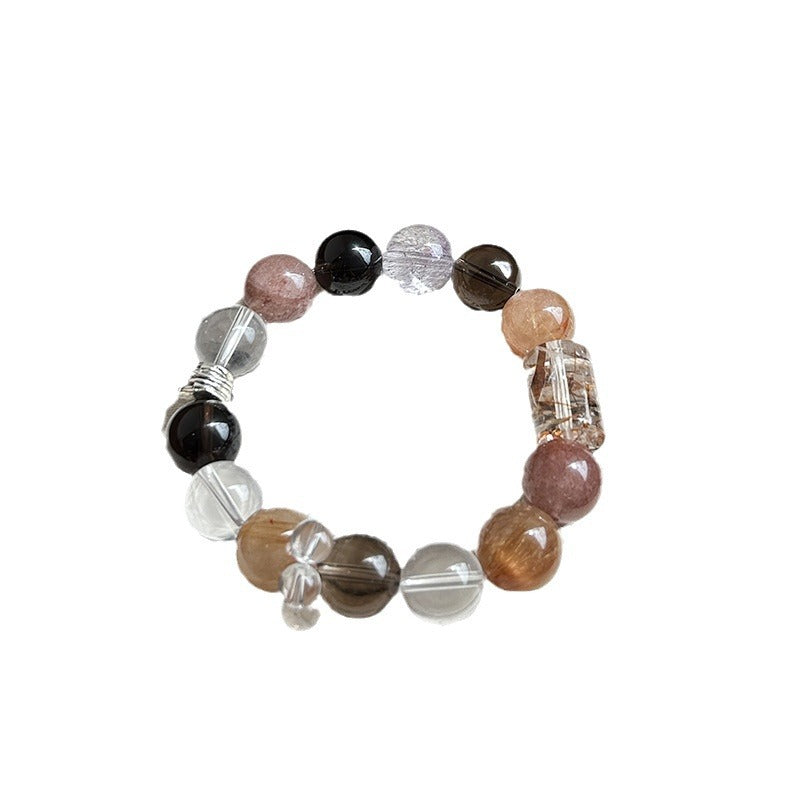 Amethyst Crystal Bracelet with Couple
