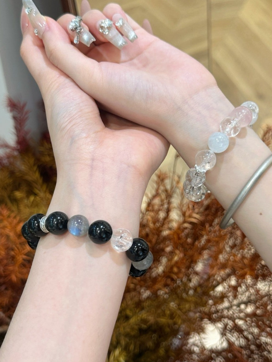 Natural Natural Crystal Bracelet with Couple