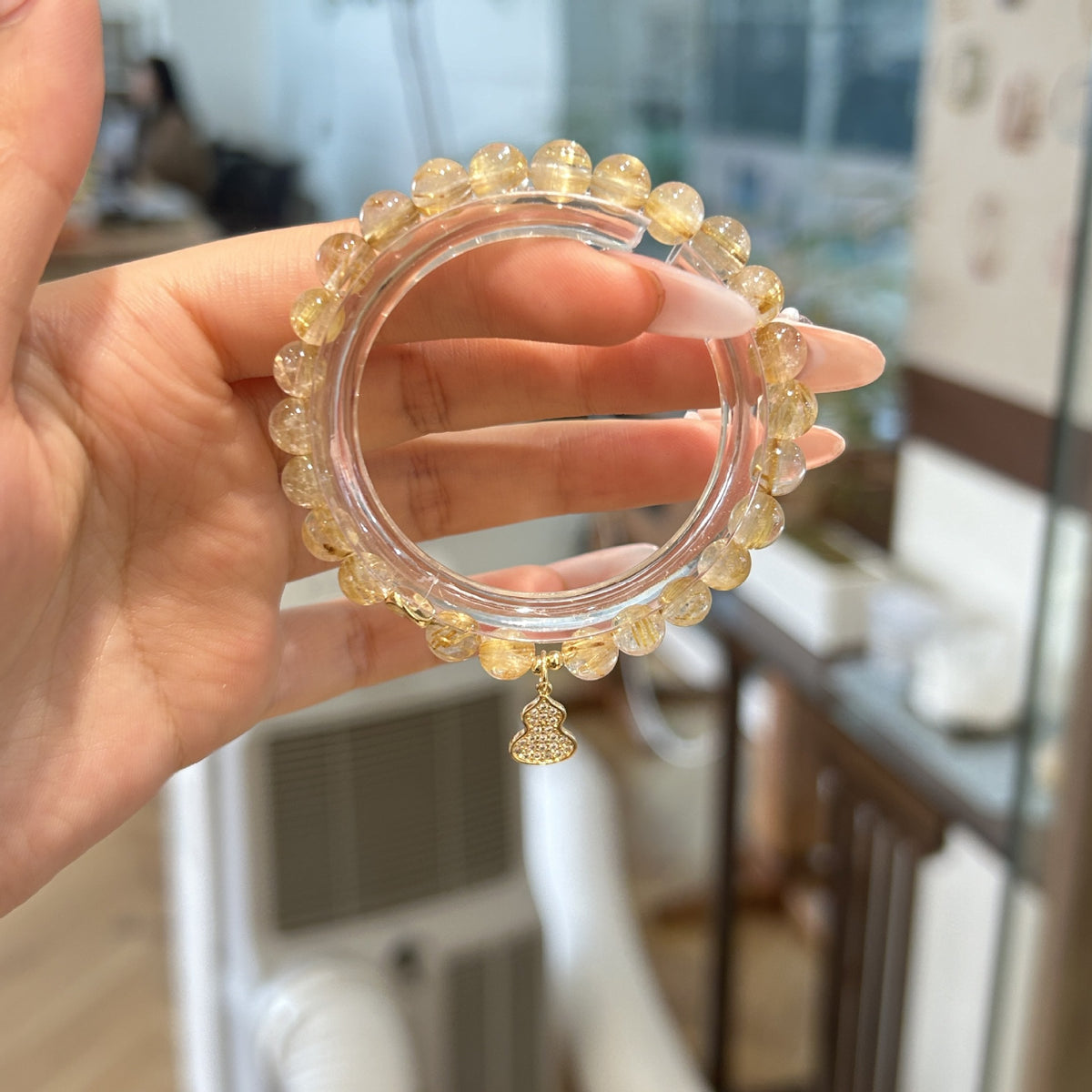 Natural Natural Crystal Bracelet with Couple
