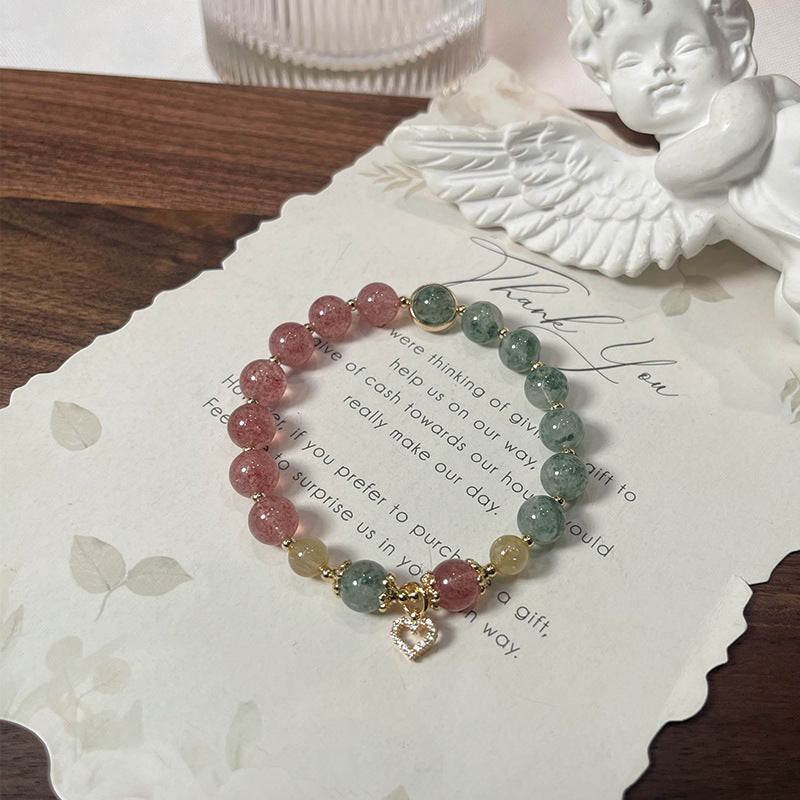 Natural Natural Crystal Bracelet with Couple