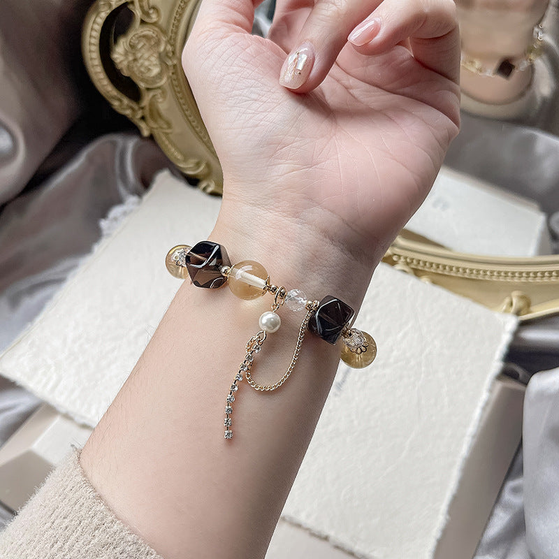 Natural Natural Crystal Bracelet with Couple