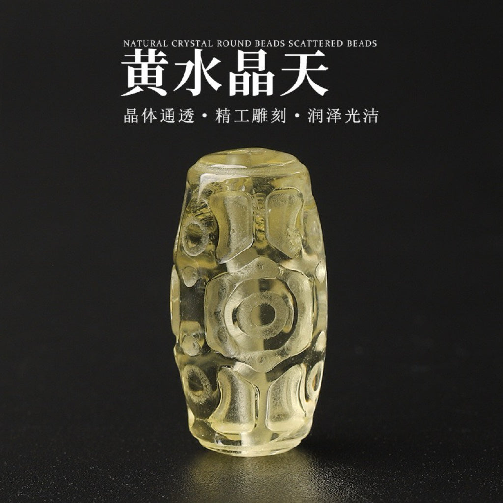 Citrine Single Crystal Bead with Customizable · Z060