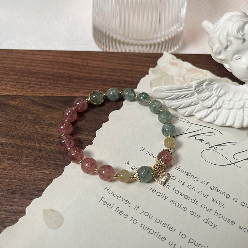 Natural Natural Crystal Bracelet with Couple