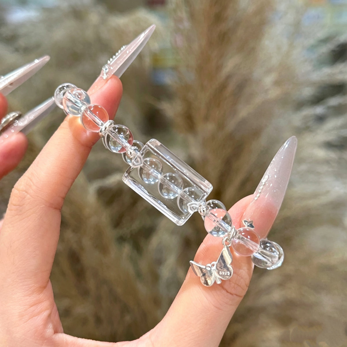 Clear Quartz Crystal Bracelet