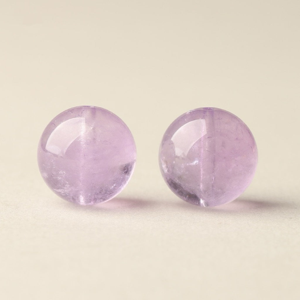 Amethyst Single Crystal Bead with Customizable · Z013