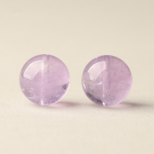 Amethyst Single Crystal Bead with Customizable · Z013