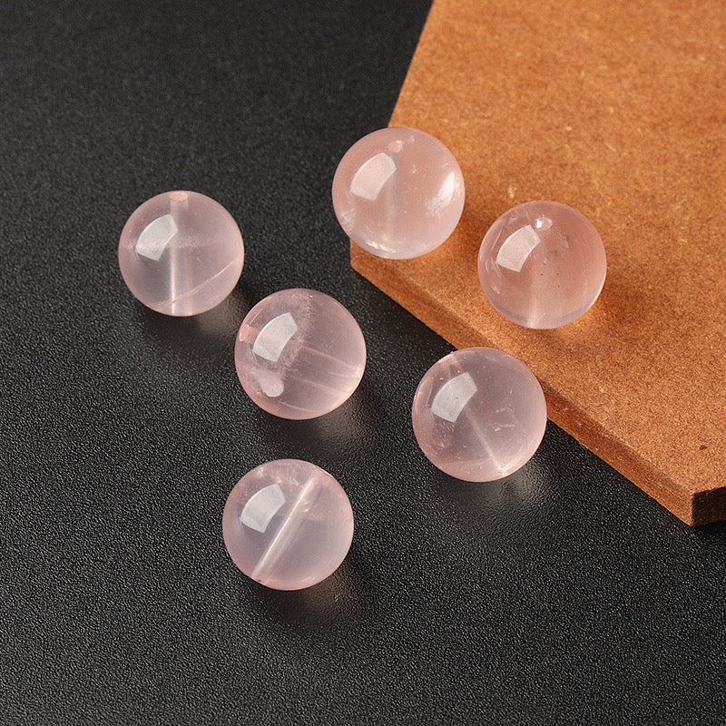 Rose Quartz Single Crystal Bead · Z033