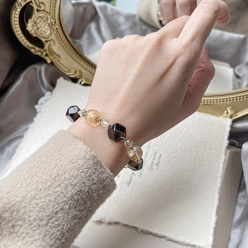 Natural Natural Crystal Bracelet with Couple